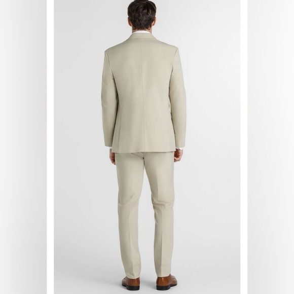 The Black Tux Tan Suit Merino Wool Wedding Event Suit - Picture 3 of 16